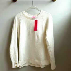 Lilly Pulitzer Paxton Sweater in White XS NWT
